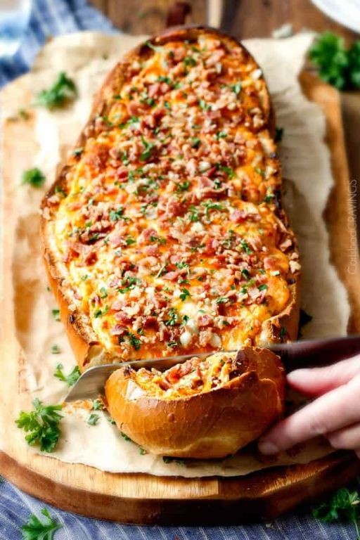 Buffalo Chicken Bread Dip