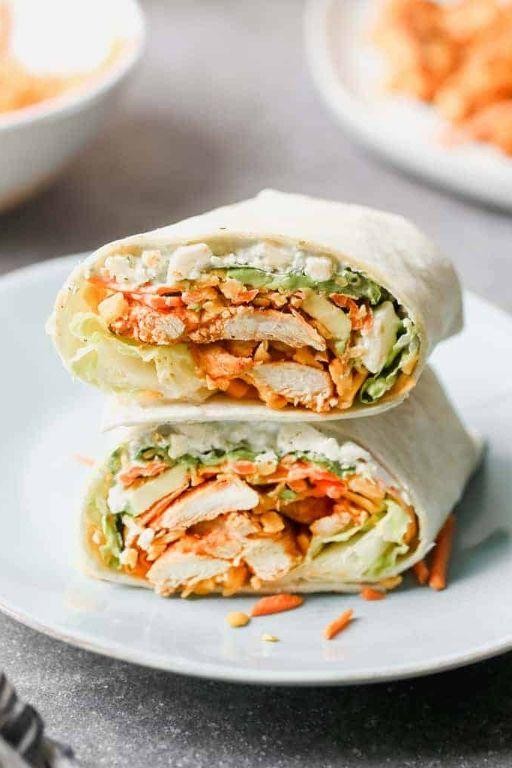 Buffalo Chicken Grilled Wrap