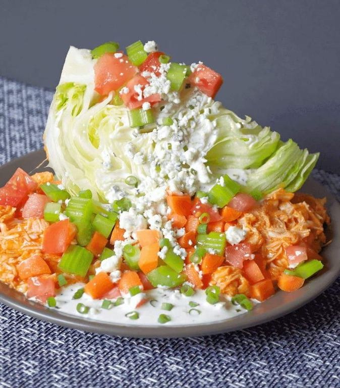 Buffalo Chicken Wedge Salad