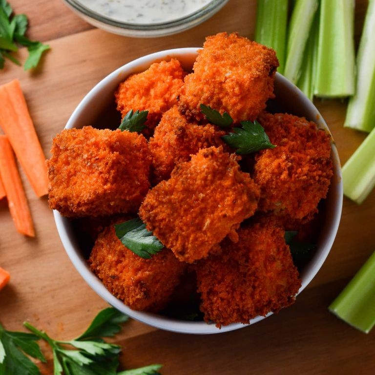Buffalo Fried Tofu Bites