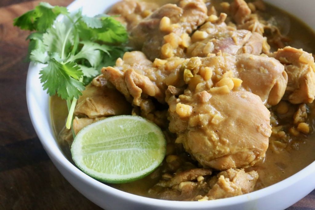 Burmese Curry Chicken Thighs with Chickpeas