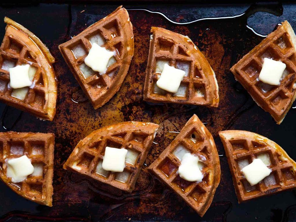 Buttermilk Belgian Waffles with Vanilla Bean