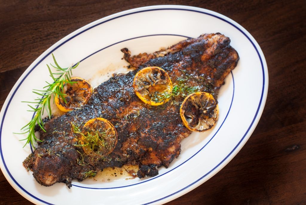 Cajun Blackened Catfish with Garlic Butter
