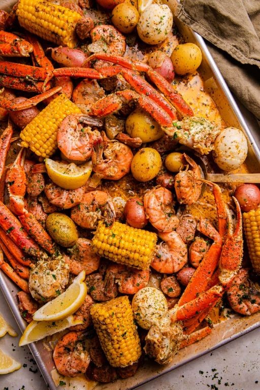 Cajun Crab Boil with Corn and Potatoes