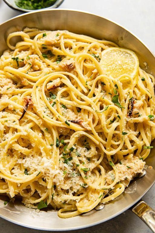 Cajun Crab Pasta with Lemon Garlic Sauce
