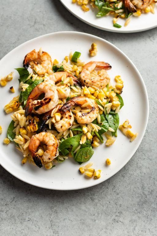 Cajun Pasta Salad with Grilled Shrimp