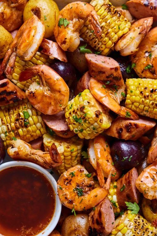 Cajun Shrimp Boil with Corn and Potatoes
