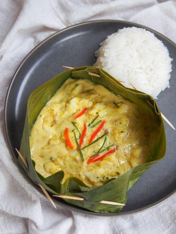 Cambodian Fish Amok with Steamed Jasmine Rice