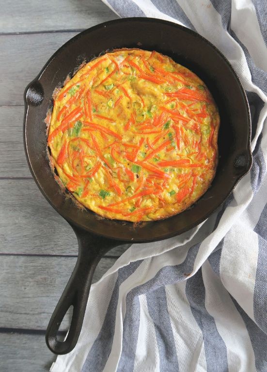 Canned Carrot and Cheese Frittata