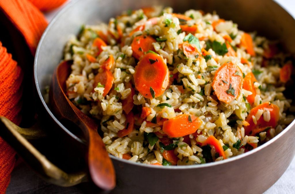 Canned Carrot and Rice Pilaf