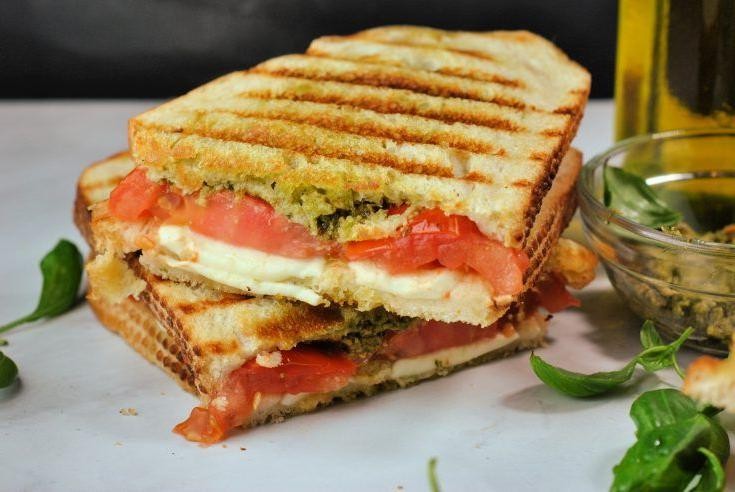 Caprese Panini with Pesto