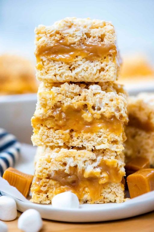 Caramel Rice Krispies Treats