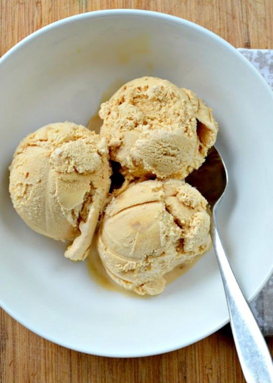 Caramel Swirl Protein Ice Cream