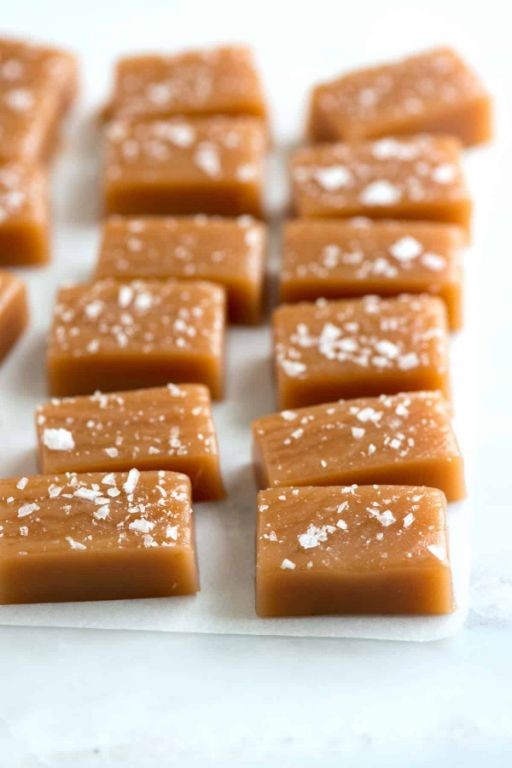 Caramel and Sea Salt Candy Shapes