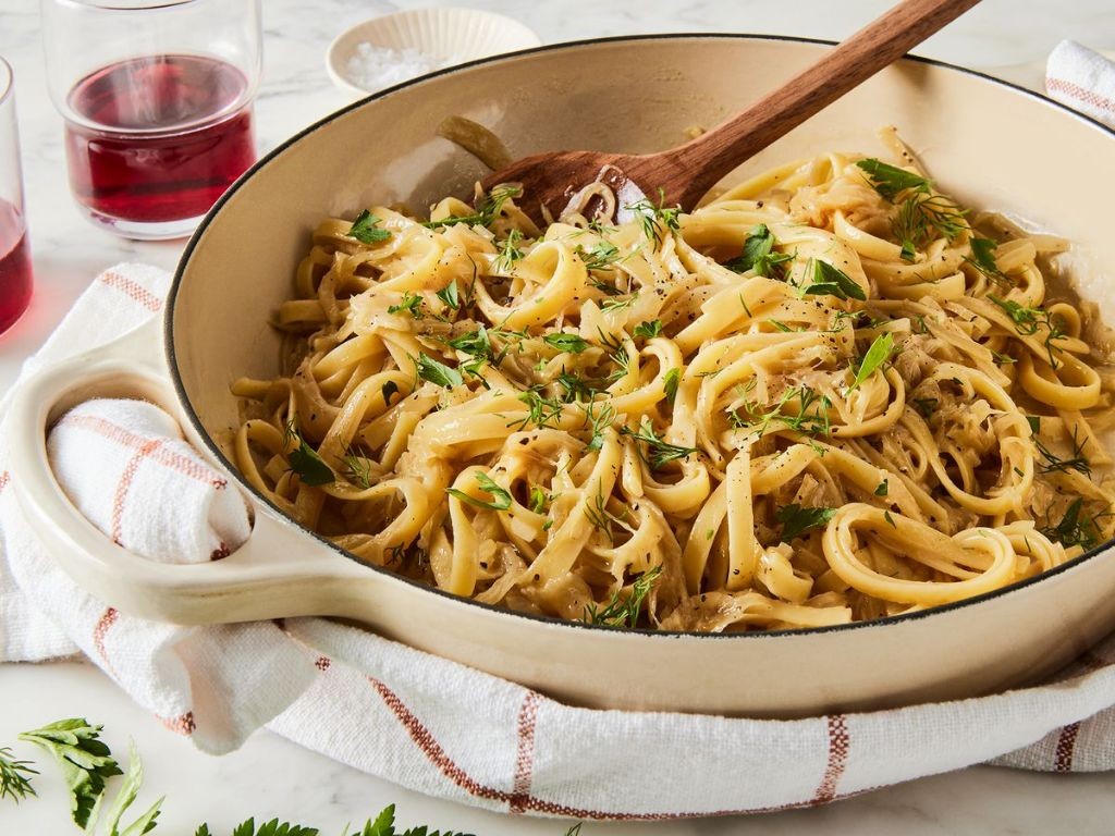 Caramelized Onion Buttered Noodles
