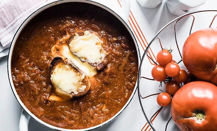Caramelized Onion Tomato Bisque