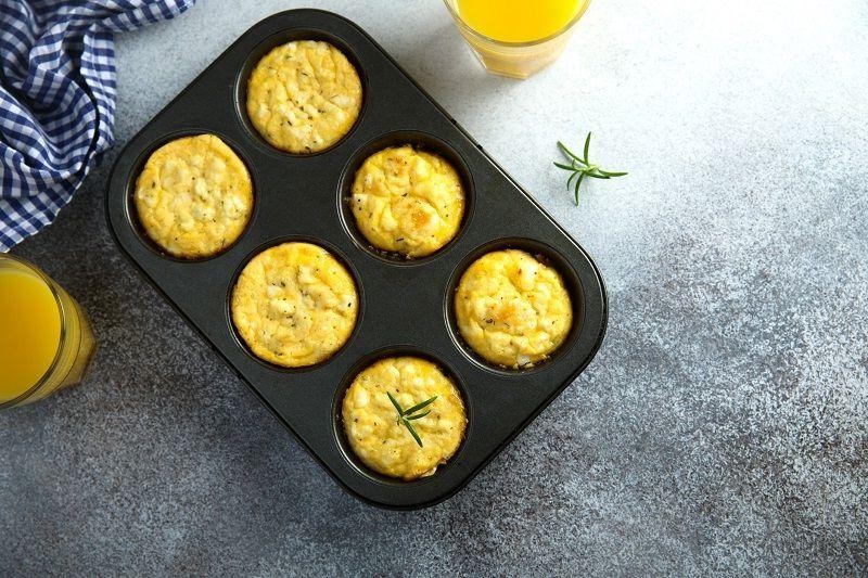Caramelized Onion and Gruyere Egg White Bites