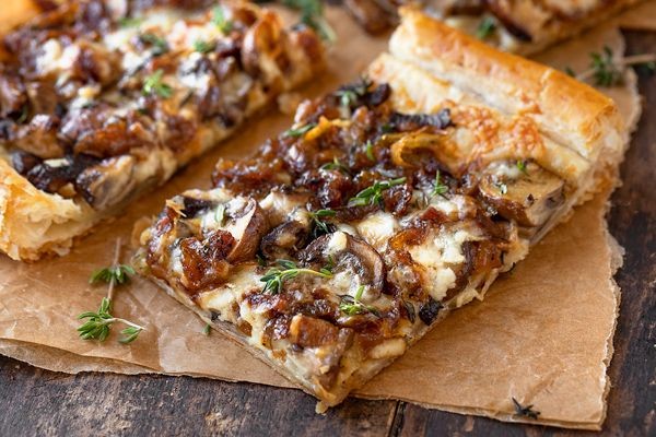 Caramelized Onion and Mushroom Tart