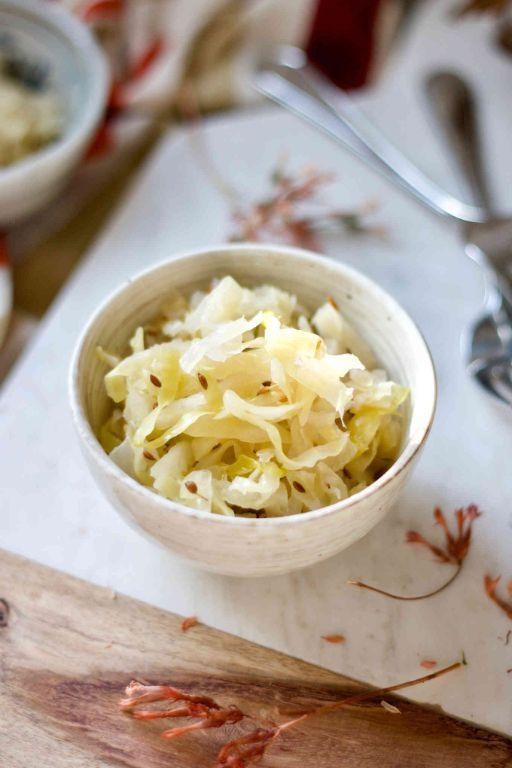 Caraway-Infused Fermented Cabbage