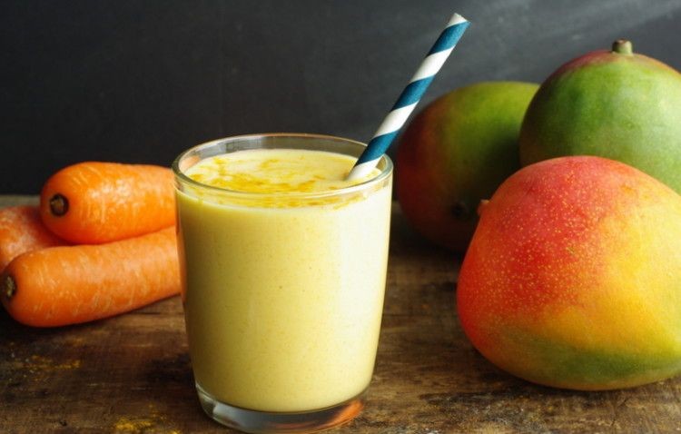 Carrot Lassi with Turmeric