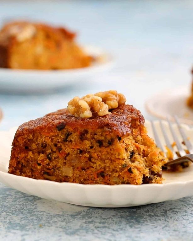 Carrot and Walnut Steamed Cake