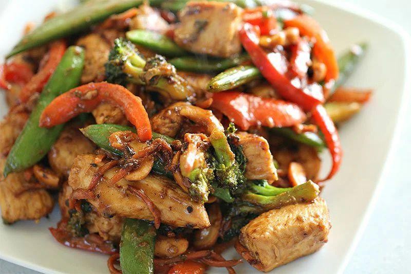 Cashew Chicken Blackstone Stir Fry
