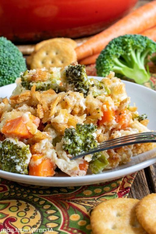 Cheesy Broccoli and Carrot Casserole