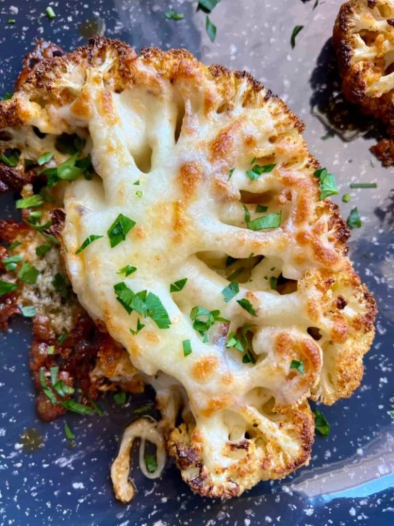 Cheesy Grilled Cauliflower Steaks