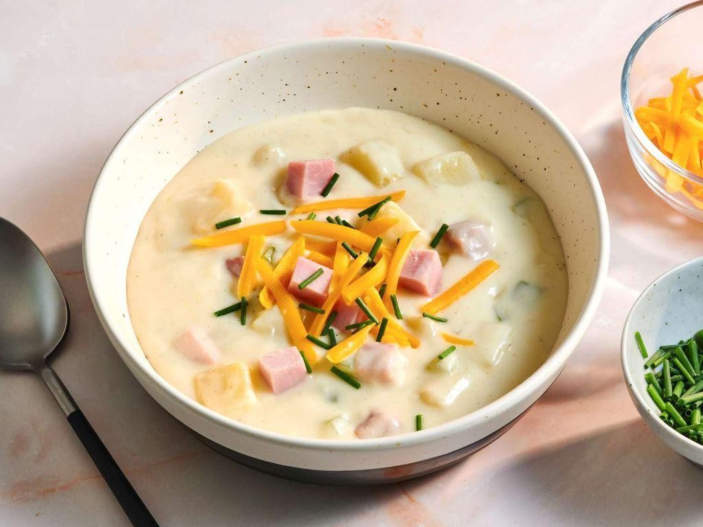 Cheesy Ham and Potato Soup