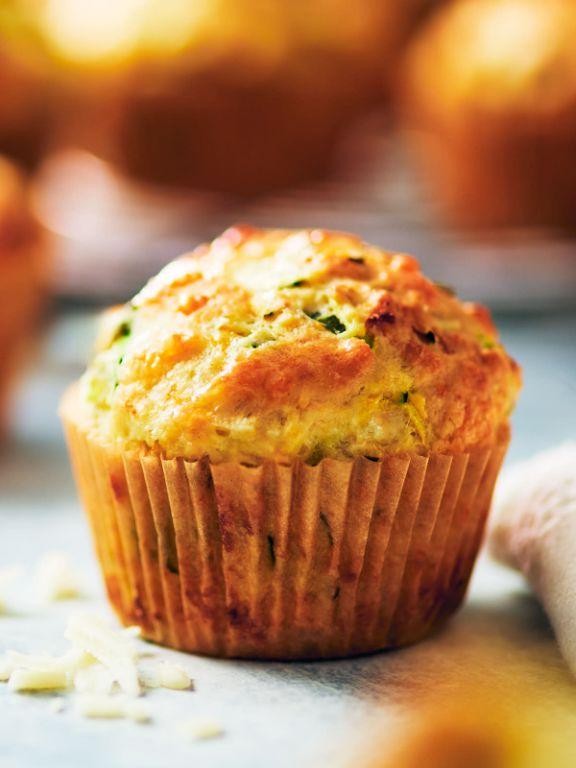 Cheesy zucchini muffins