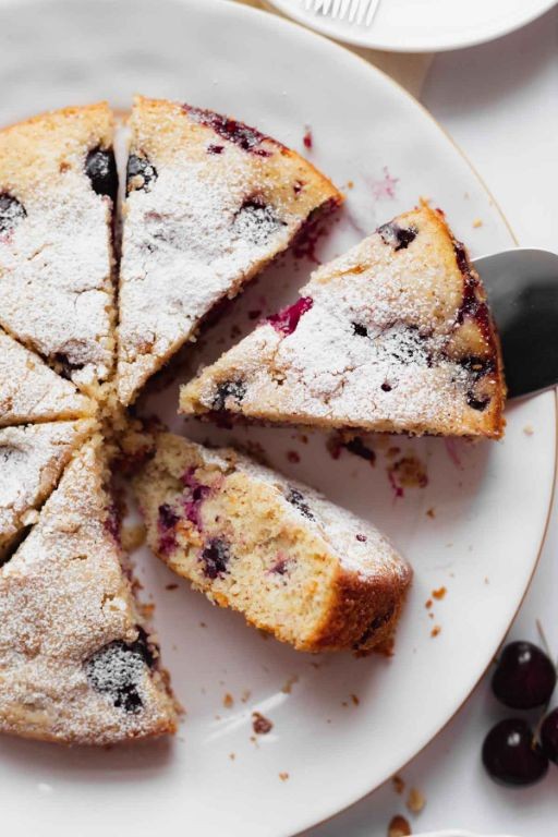 Cherry Almond Chiffon Cake
