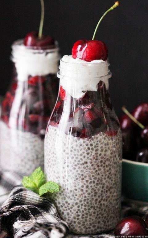Cherry Vanilla Protein Pudding