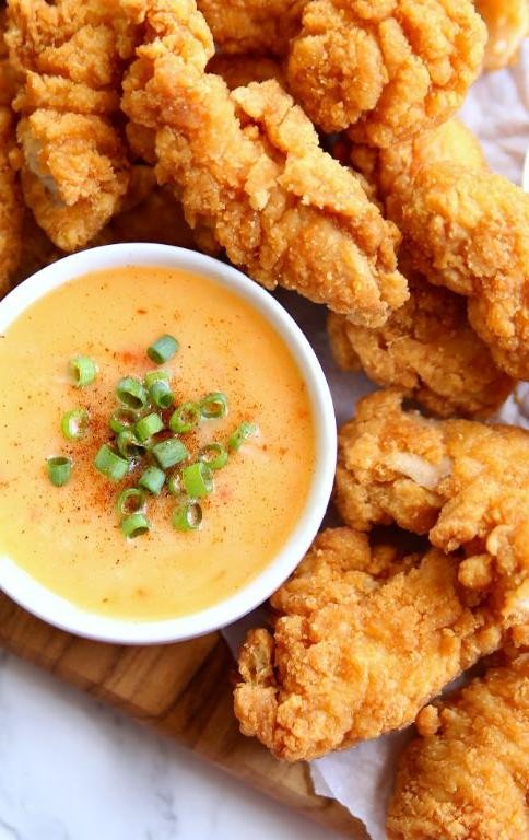 Chicken Fried Chicken Tenders with Dipping Sauces