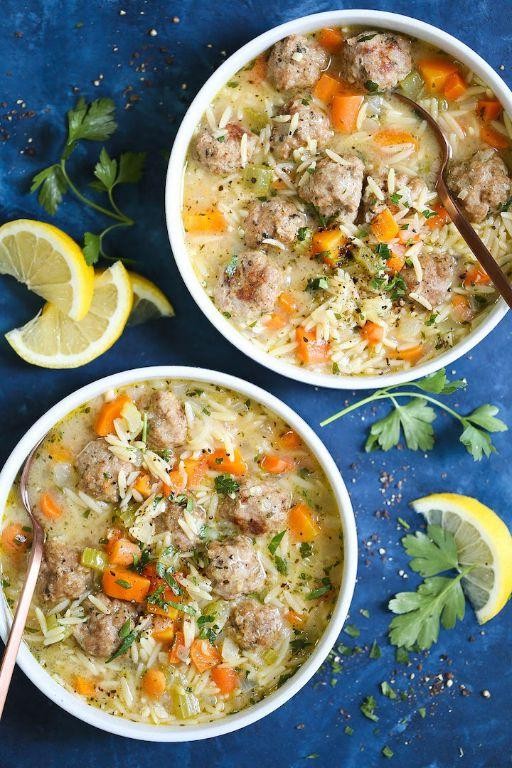 Chicken Meatball Noodle Soup