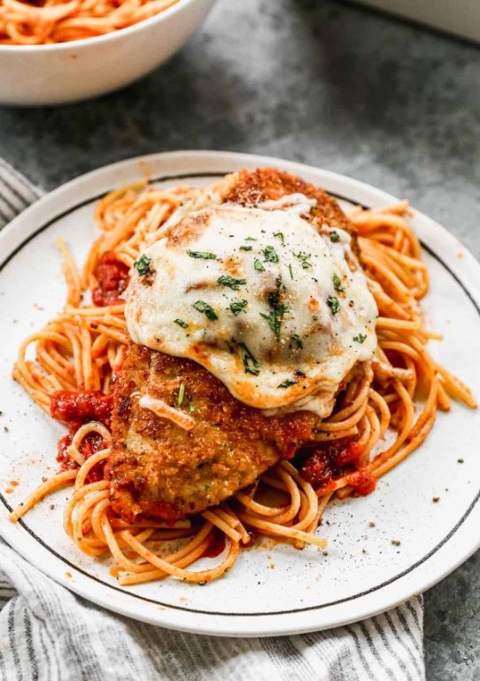 Chicken Parmesan with Spaghetti