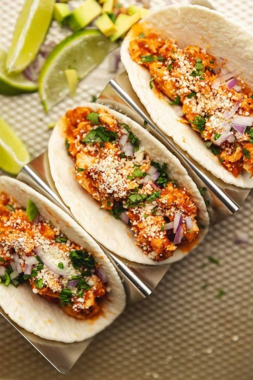 Chicken Tacos with Low-Carb Tortillas