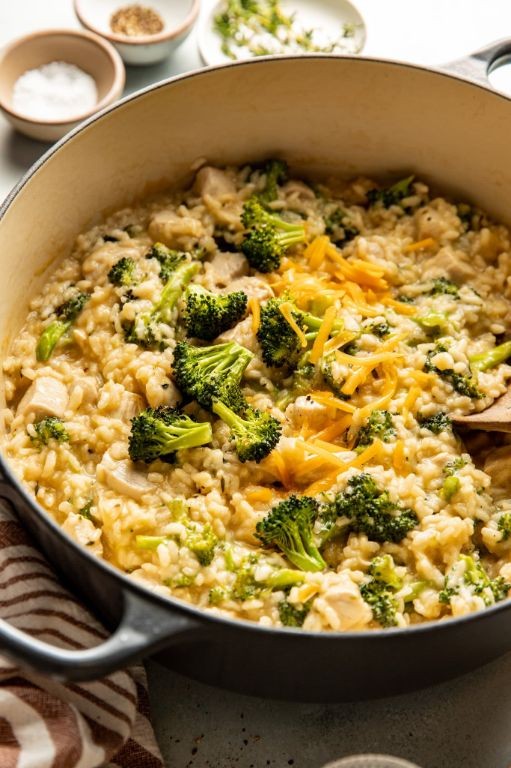 Chicken Vesuvio Risotto with Arborio Rice