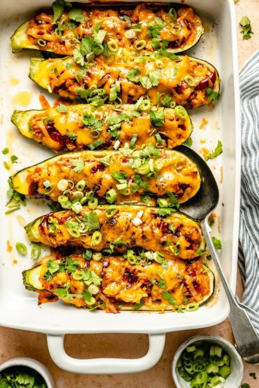 Chicken Zucchini Boats
