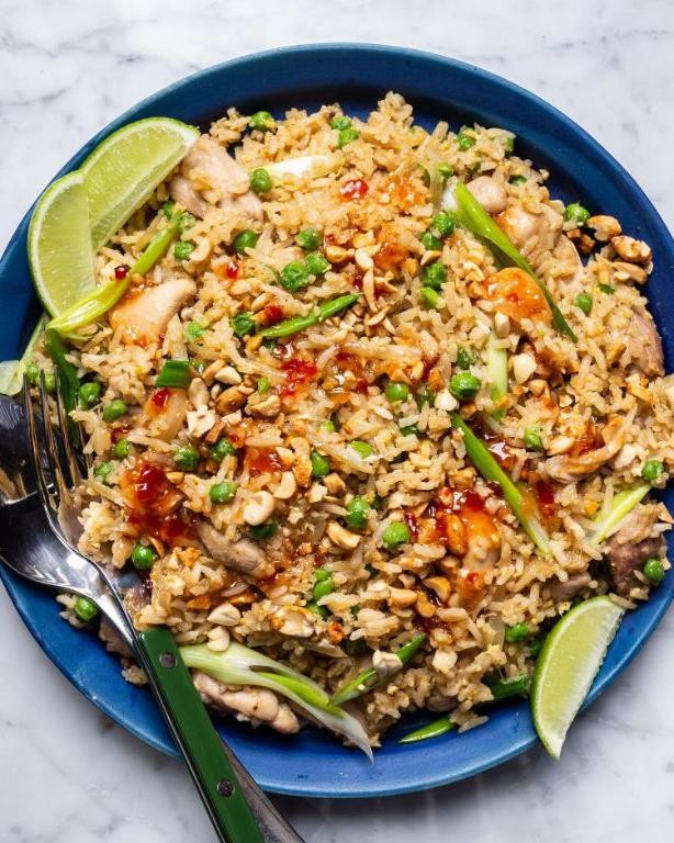 Chicken and Onion Fried Rice