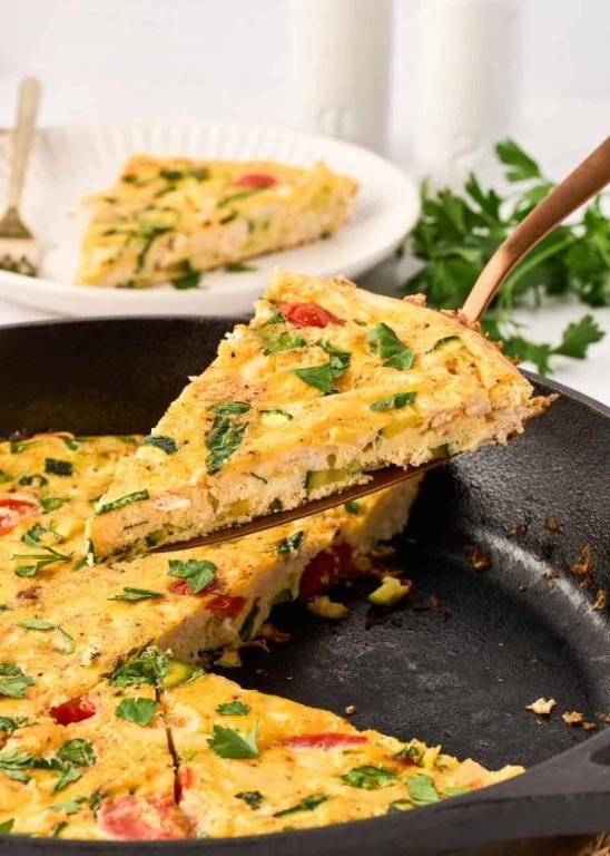 Chicken and Onion Frittata