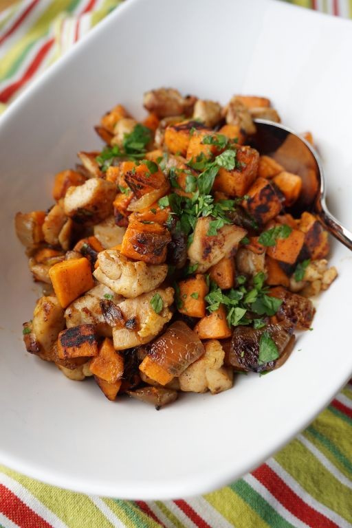 Chicken and Sweet Potato Hash