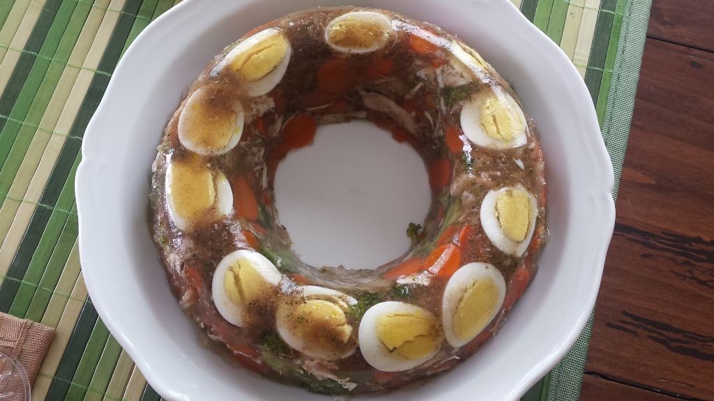 Chicken and Vegetable Aspic