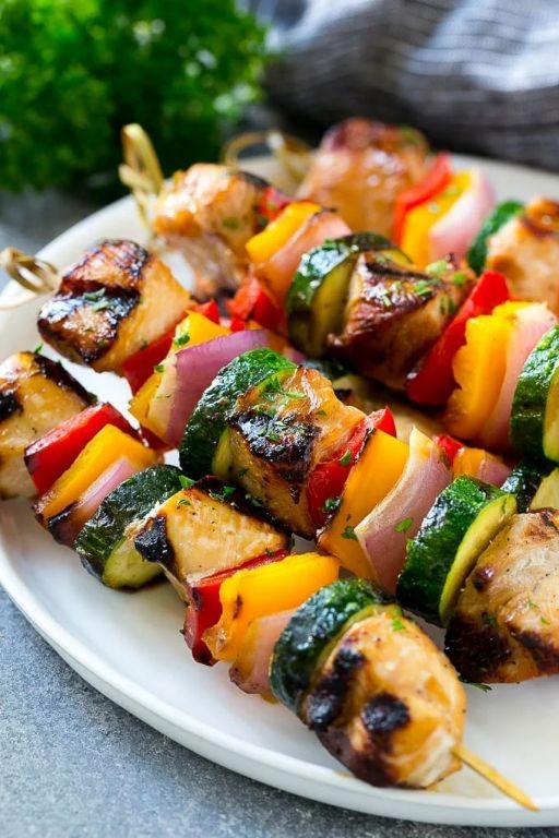 Chicken and Vegetable Skewers