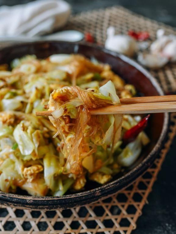 Chinese Cabbage and Glass Noodle Salad