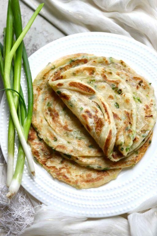 Chinese Cabbage and Scallion Pancakes