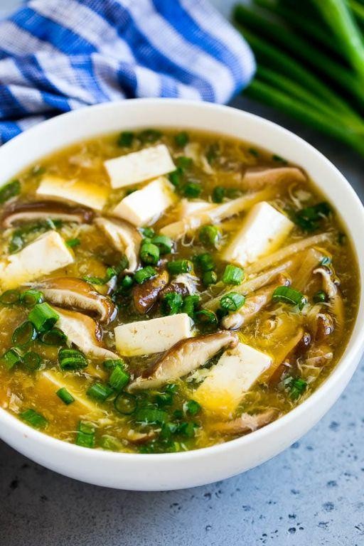 Chinese Hot and Sour Soup with Bamboo Shoots