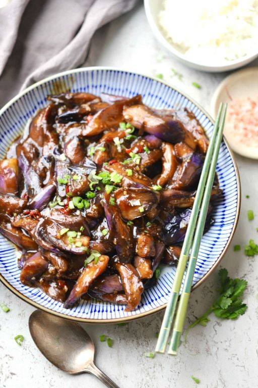 Chinese-Style Braised Mini Eggplants