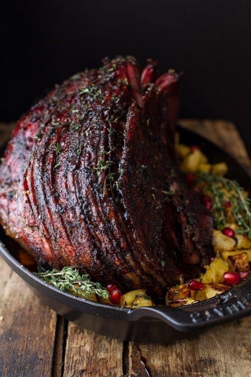 Chipotle Pineapple Glazed Baked Ham
