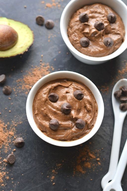 Chocolate Avocado Protein Pudding