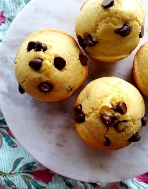 Chocolate Chip Mini Cornbread Muffins